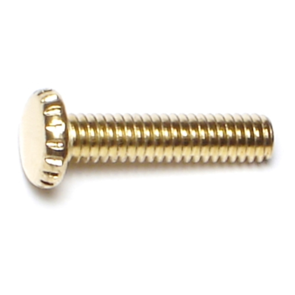 8-32 x 3/4 Knurled Scr BrPl