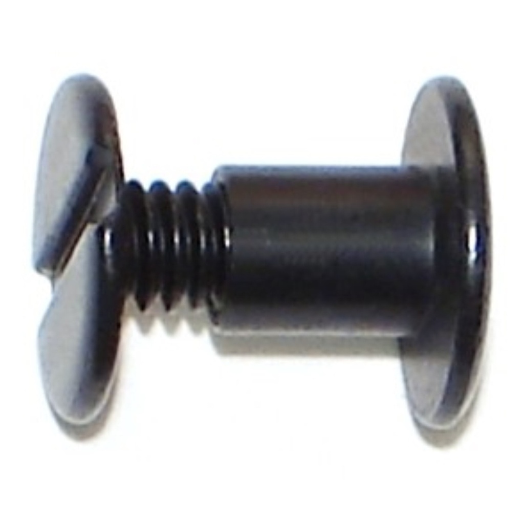 1/4 Scrw Post Blk Al