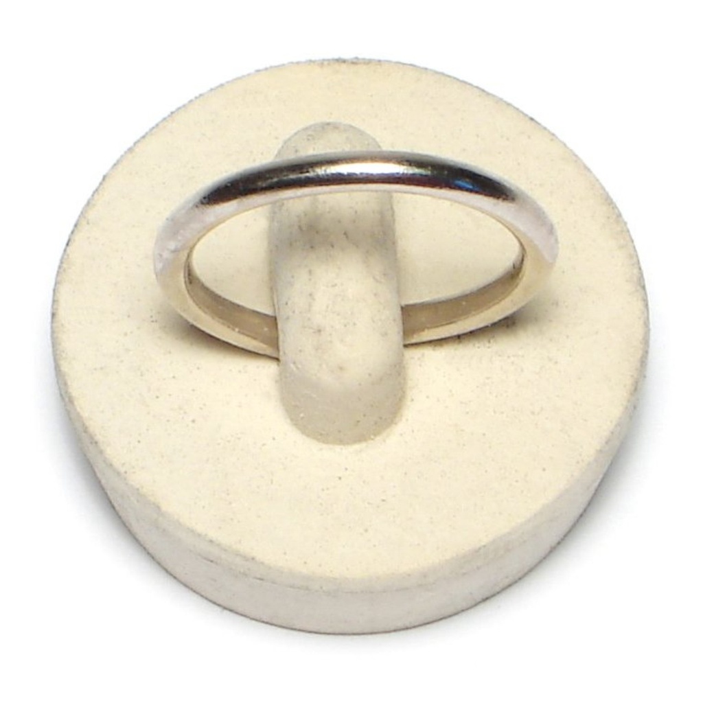1-1/8 Wht Rubber Stopr