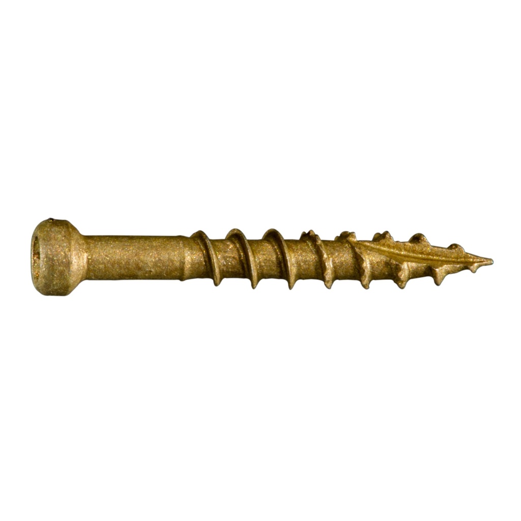 8 x 1-1/4Trim Scrw Tan 1#