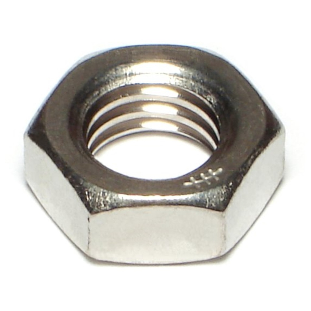 1/2-13 Hex Jam Nut SS