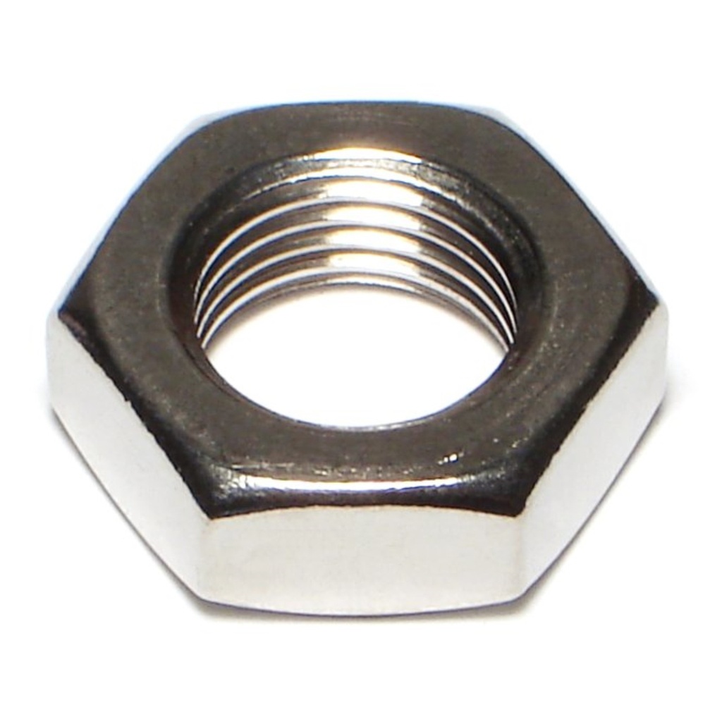 9/16-18 Hex Jam Nut SS