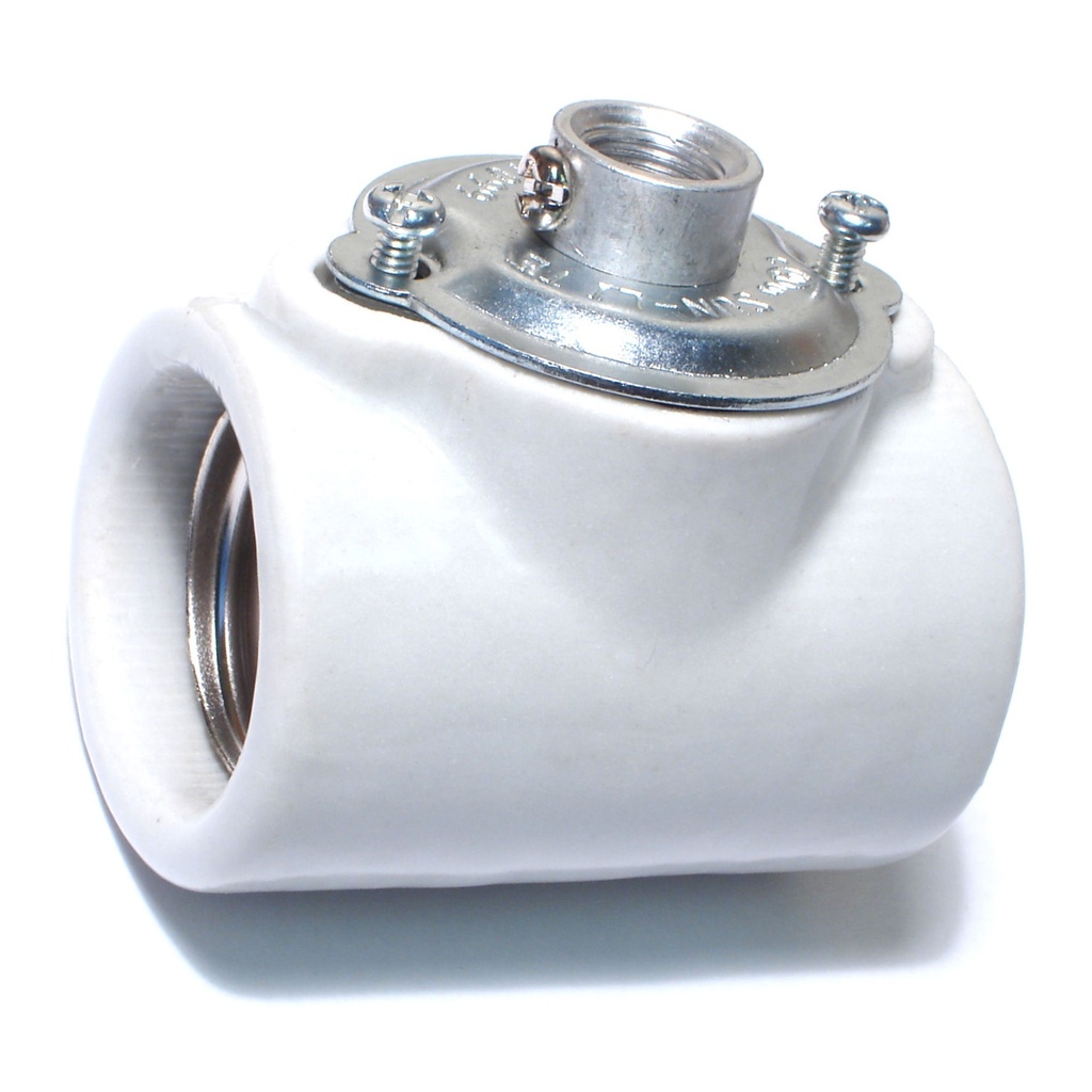 Dbl Medium Porcelain Socket