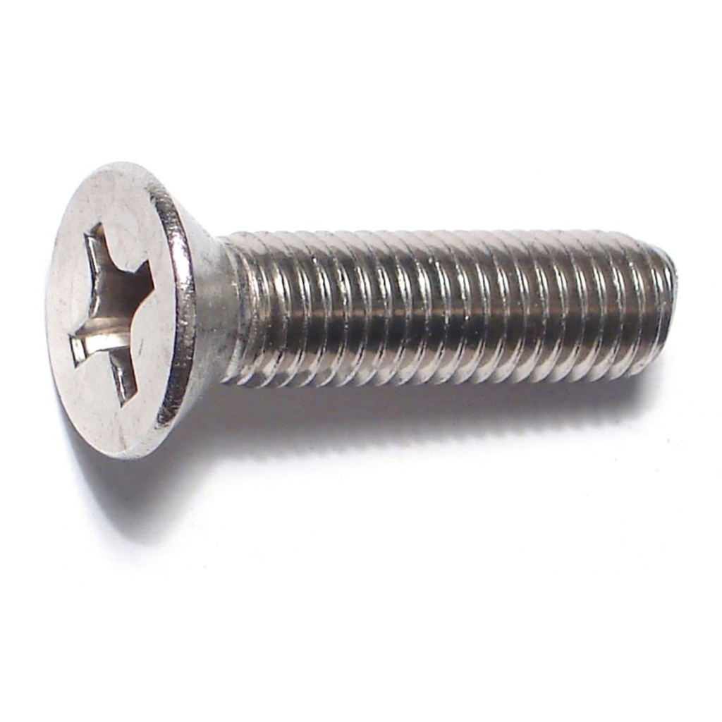 1/4-28 x 1 Ph Fl Mach Sc SS