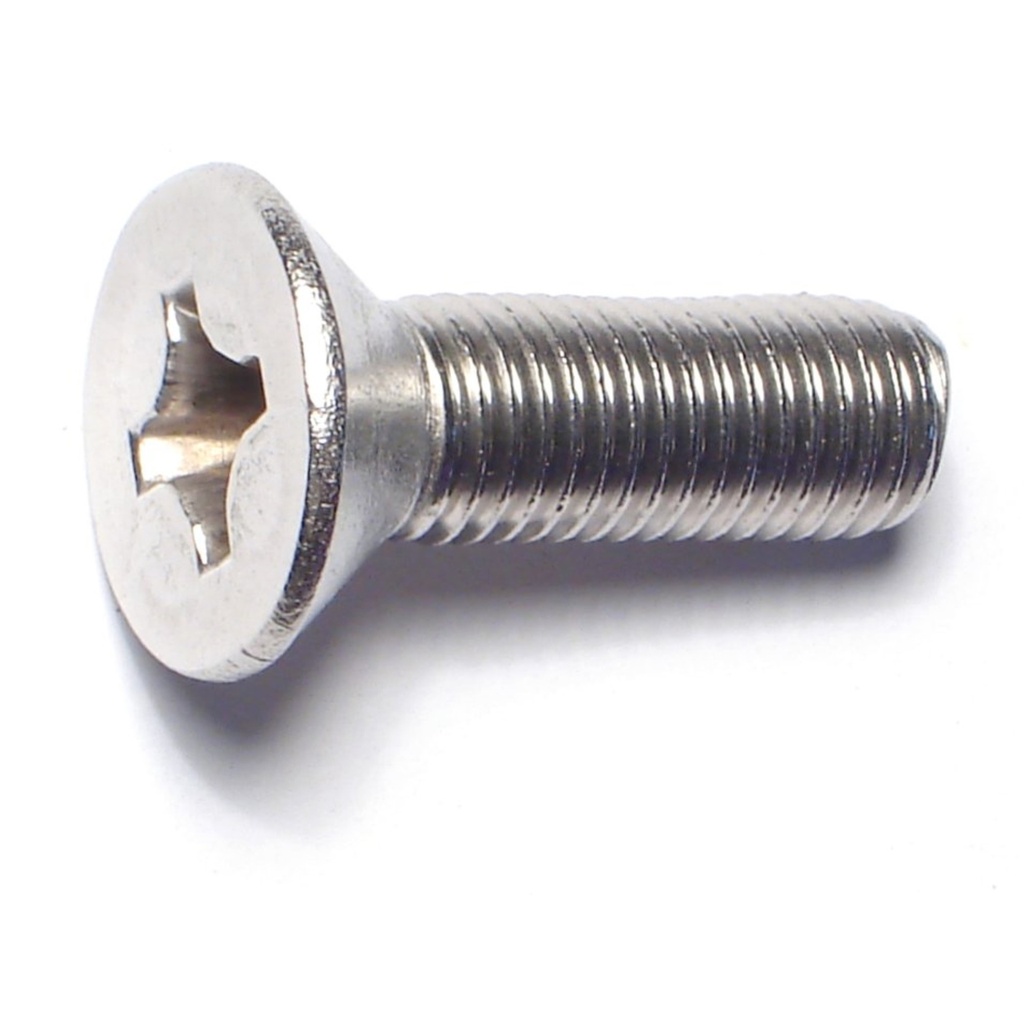 5/16-24 x 1 Ph Fl Mach Sc SS