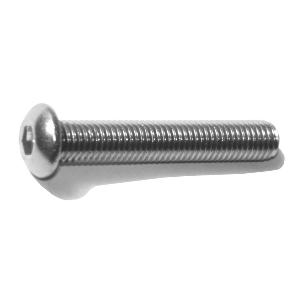 1/4-28 x 1-1/2 Button Socket SS