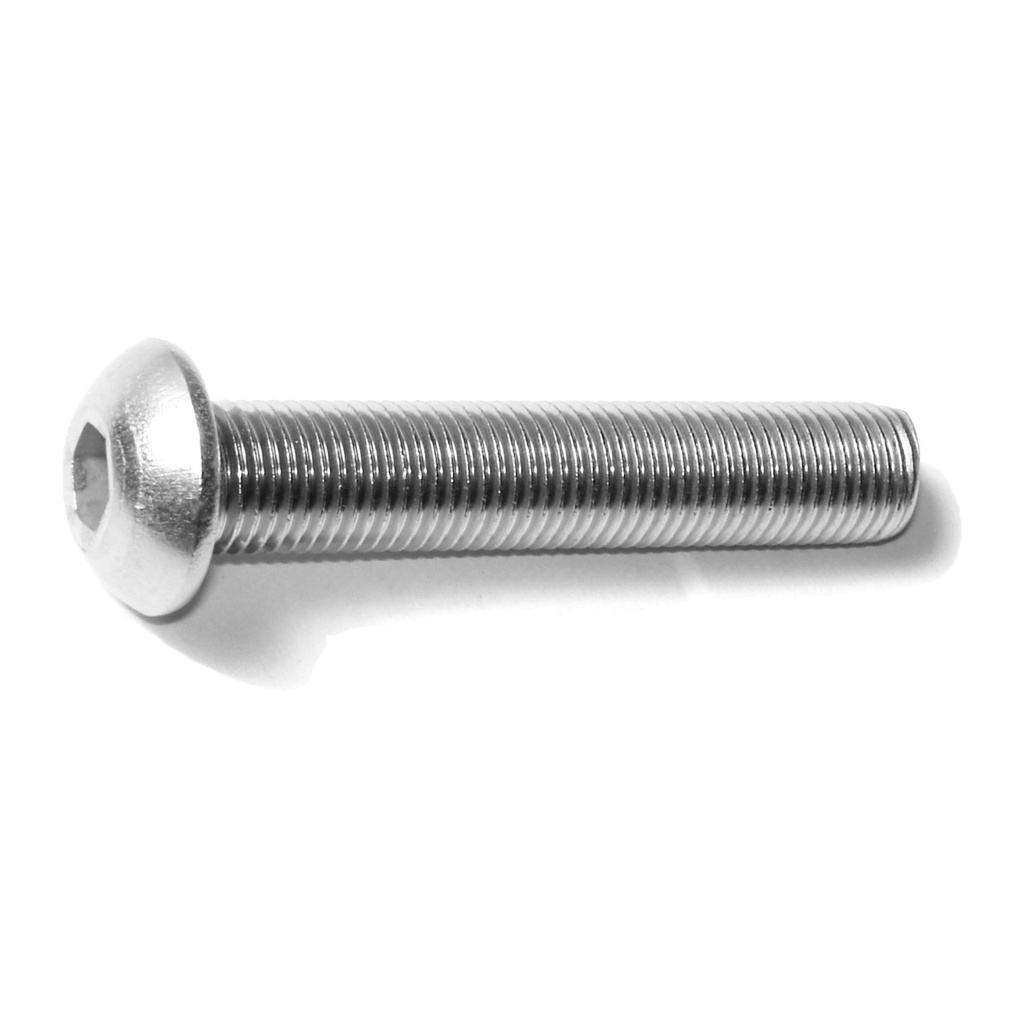 3/8-24 x 2 Button Socket SS