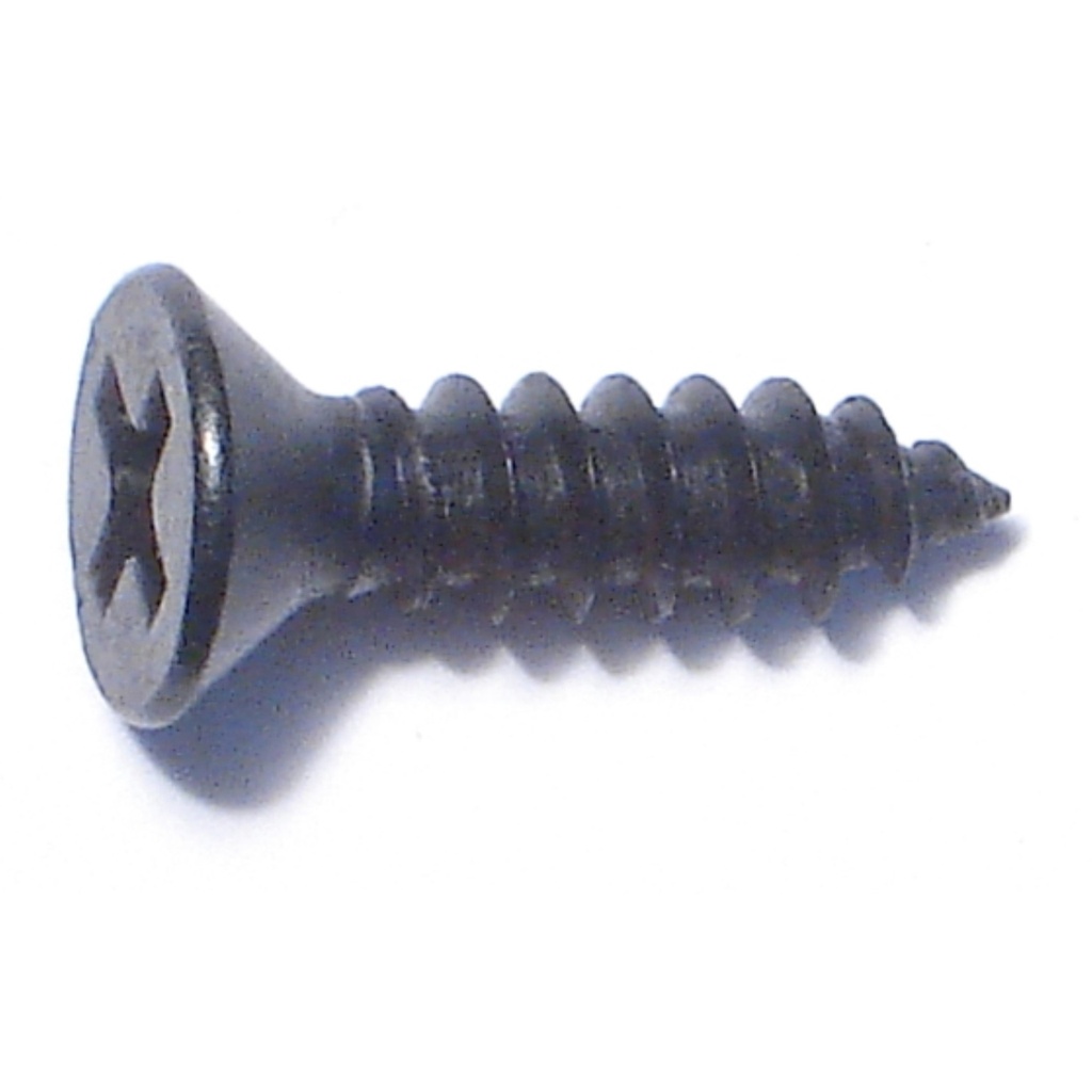 8 x 5/8 Ph Flat SMS Blk