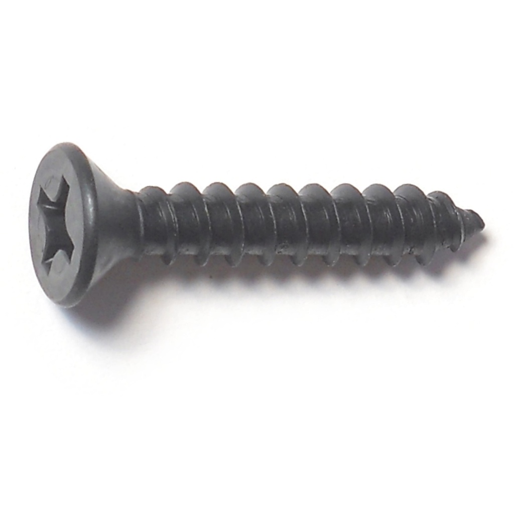 12 x 1-1/4 Ph Flat SMS Blk