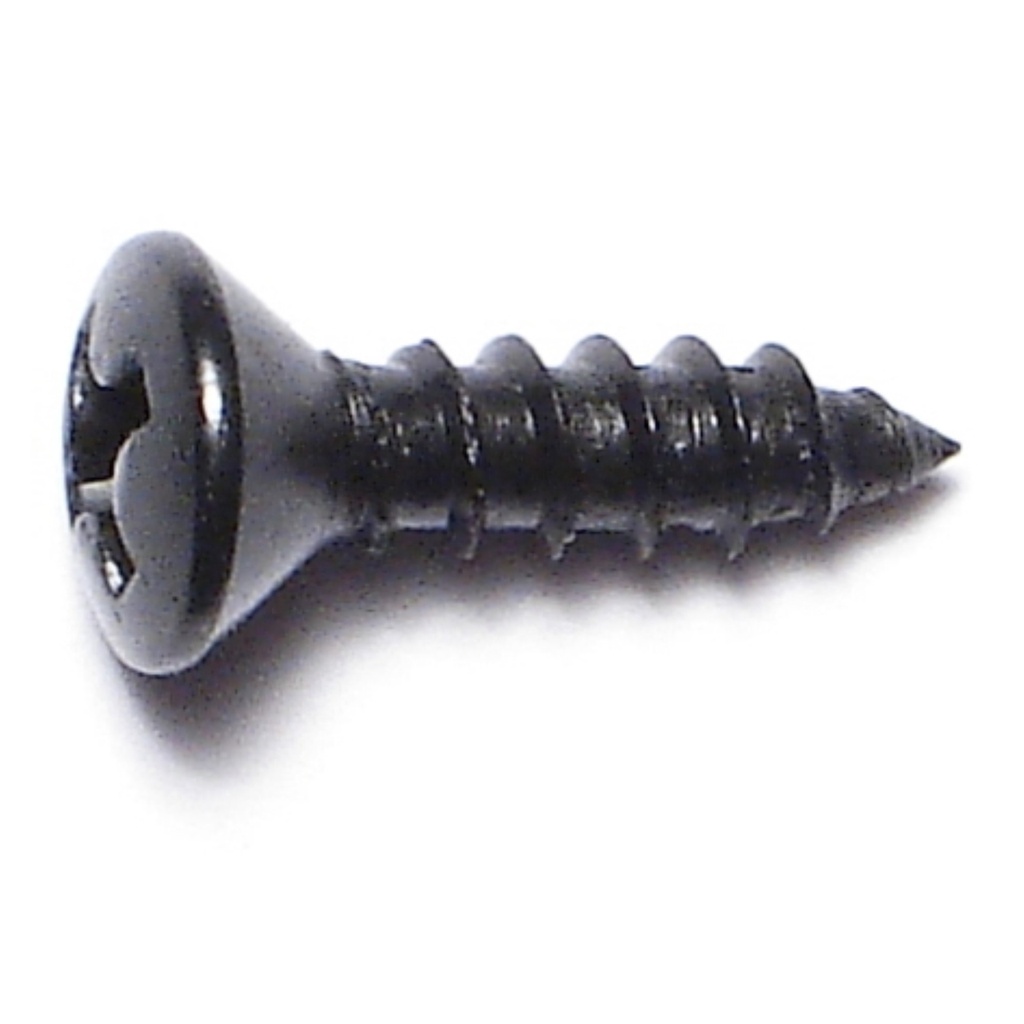 6 x 1/2 Ph Oval SMS Blk
