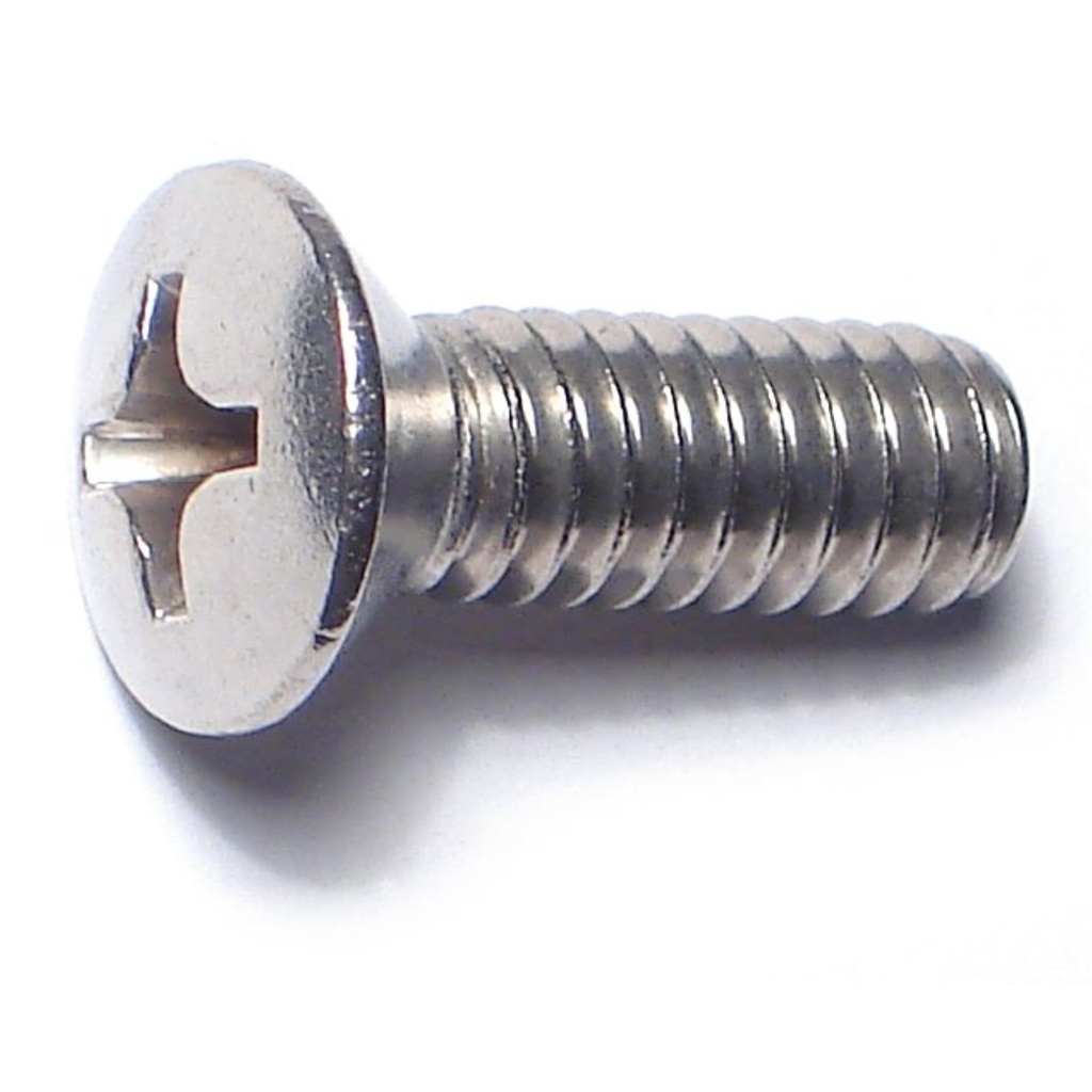 1/4-20 x 3/4 Ph Ov Mach Sc SS