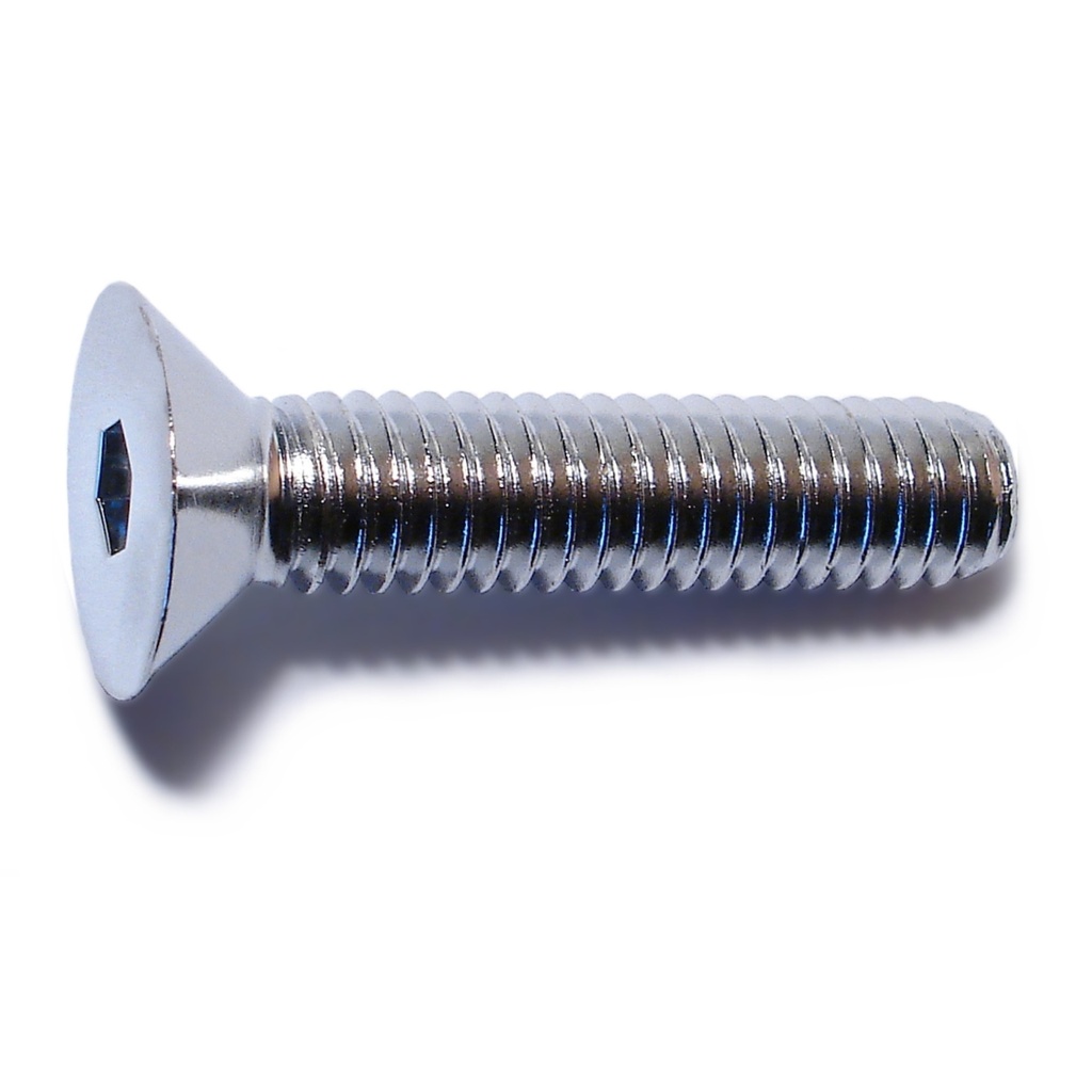 5/16-18x 1-1/2 Flat Socket Chrm