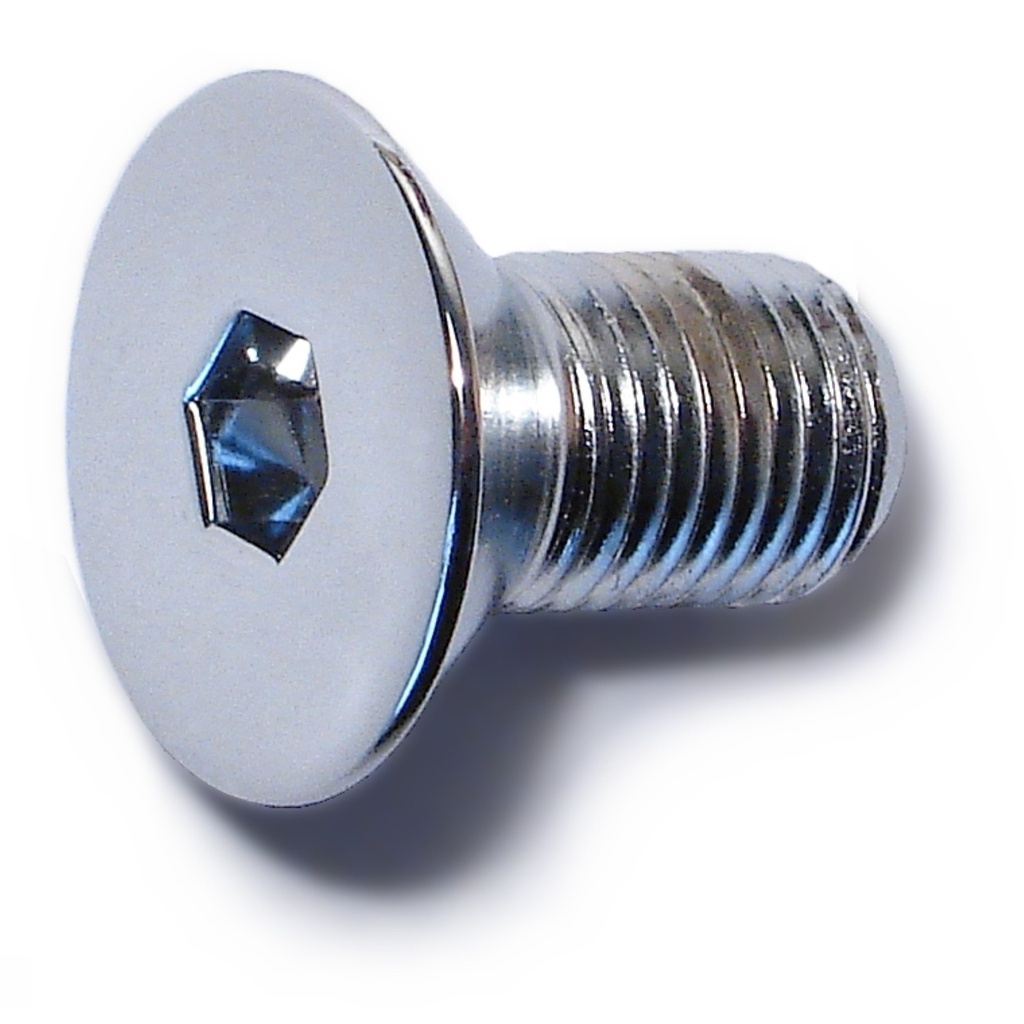 3/8-24 x 3/4 Flat Socket Chrm