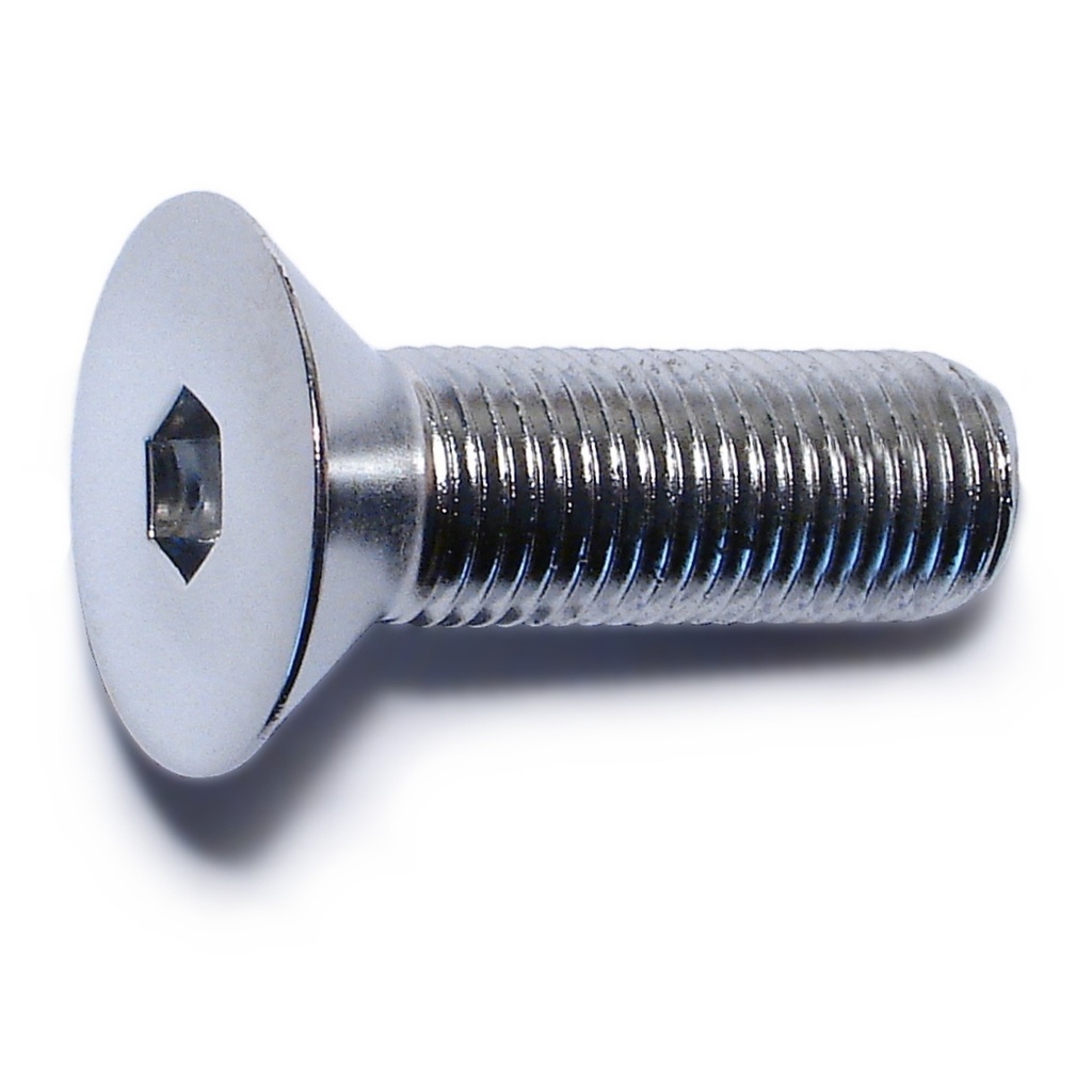 3/8-24 x 1-1/4 Flat Socket Chrm