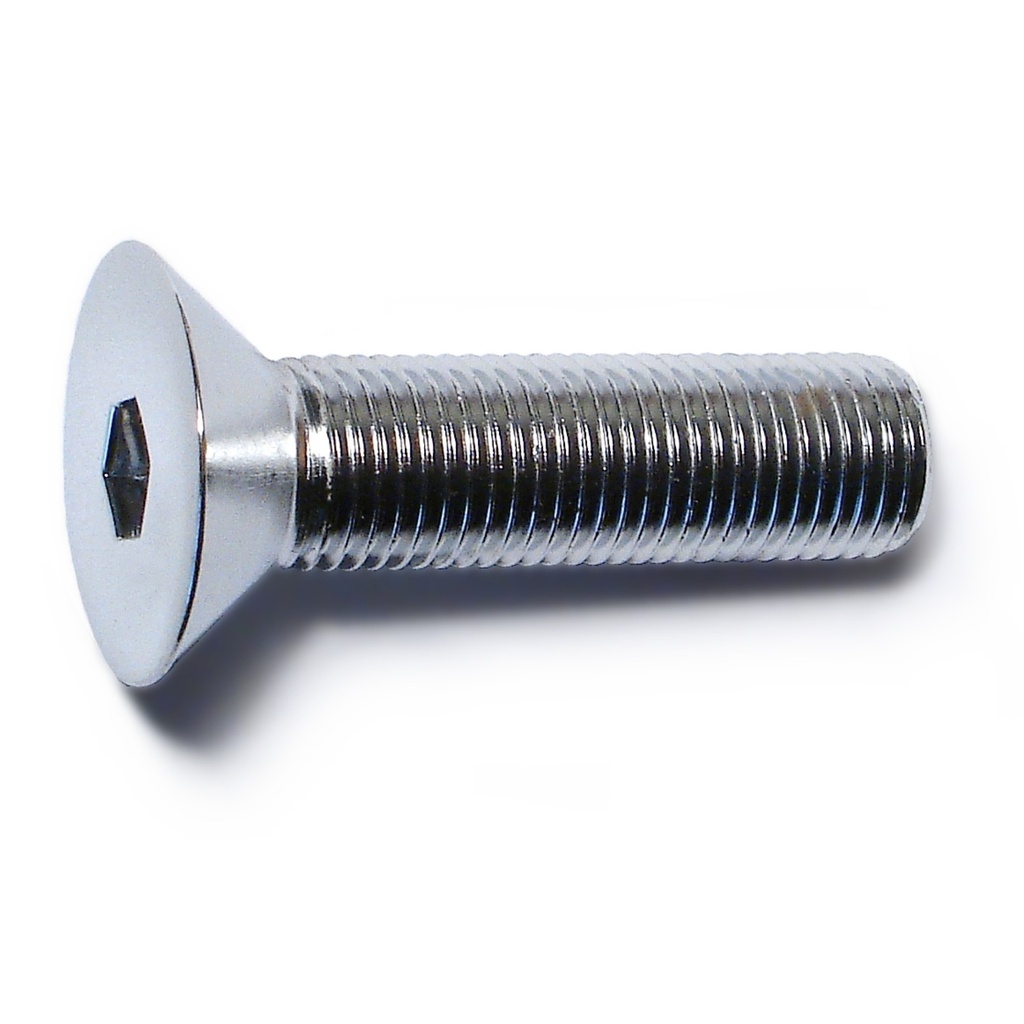 3/8-24 x 1-1/2 Flat Socket Chrm
