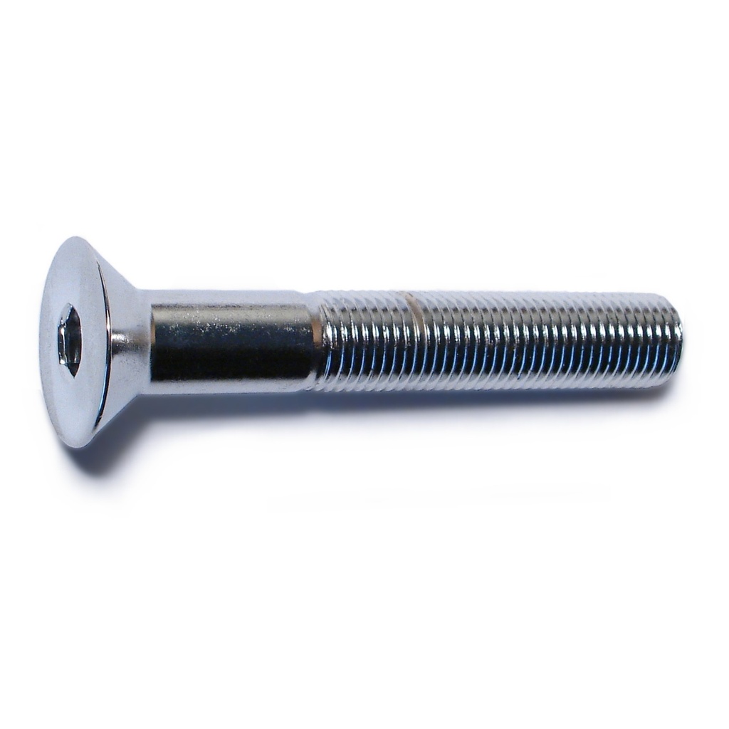 3/8-24 x 2-1/2 Flat Socket Chrm