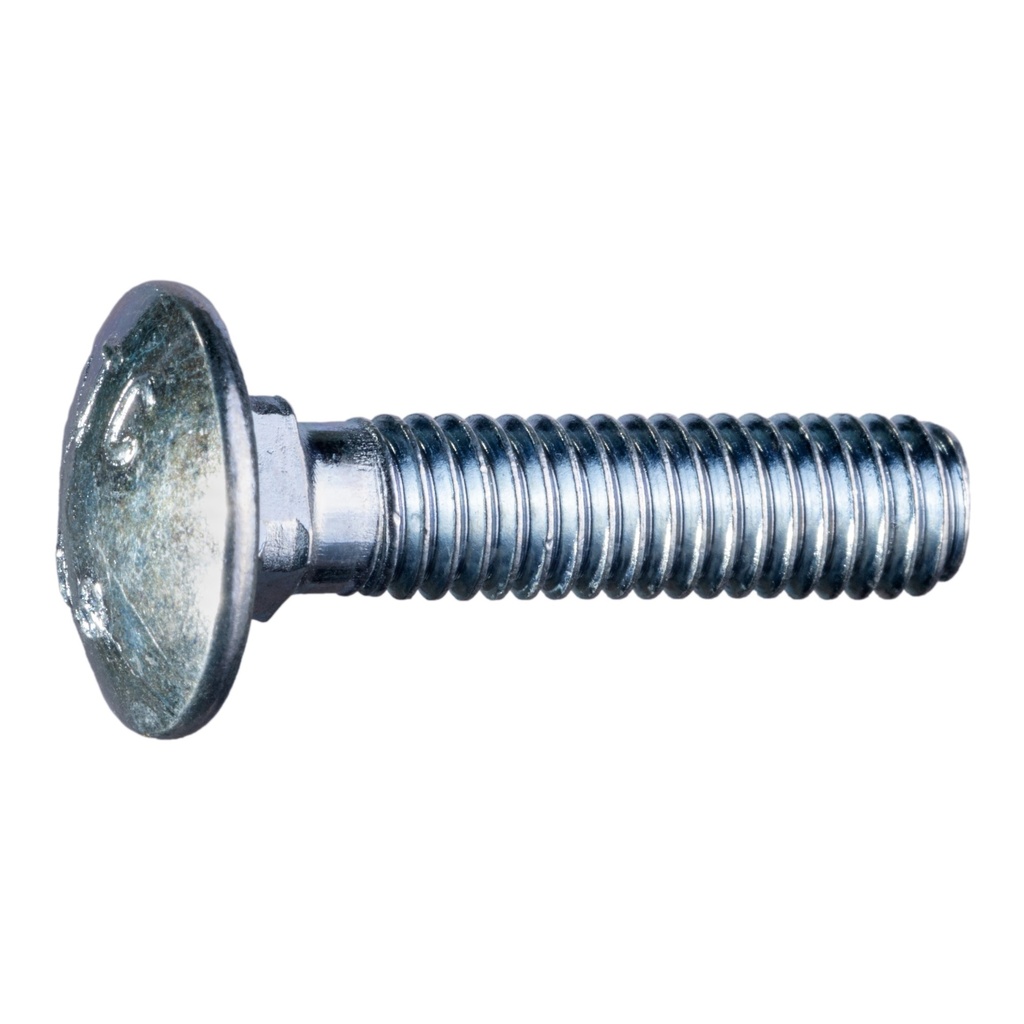 6mm-1.0 x 25mm Carriage Bolt Zn