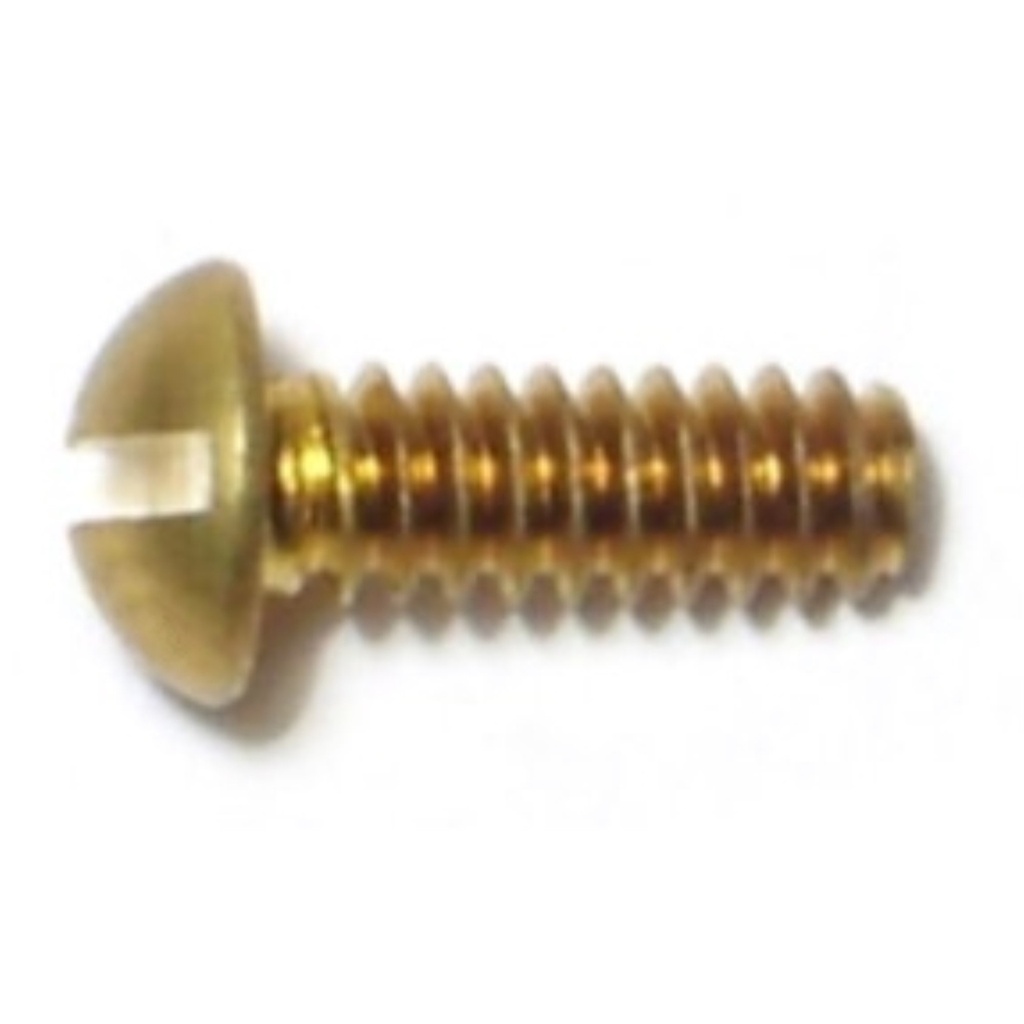 6-32 x 3/8 Sl Rd Mach Sc Br