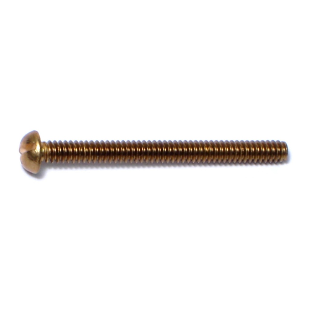 6-32 x 1-1/2 Sl Rd Mach Sc Br