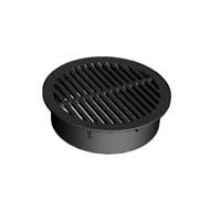 [40-AST] 40-AST 6" GRATE ROUND BLACK