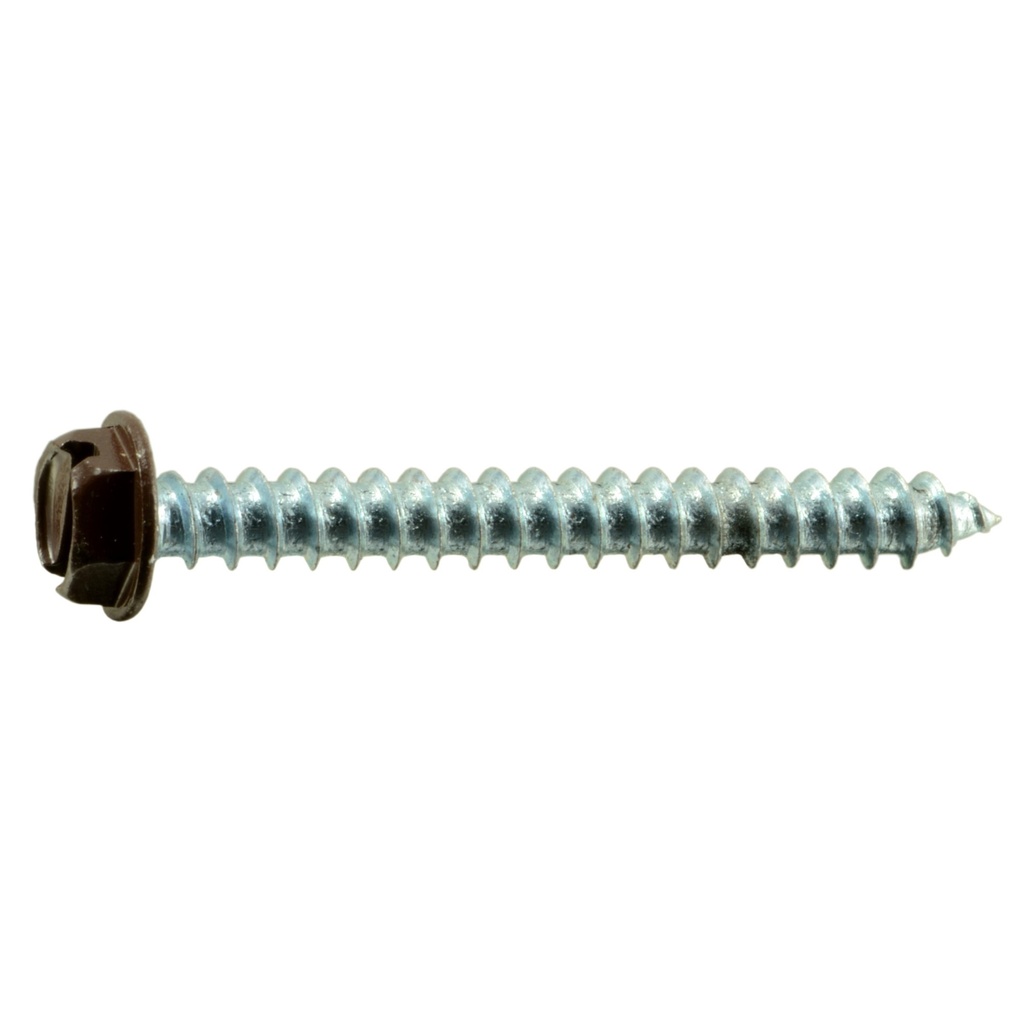 8 x 1-1/2 Hx Wh SMS Brn Zn