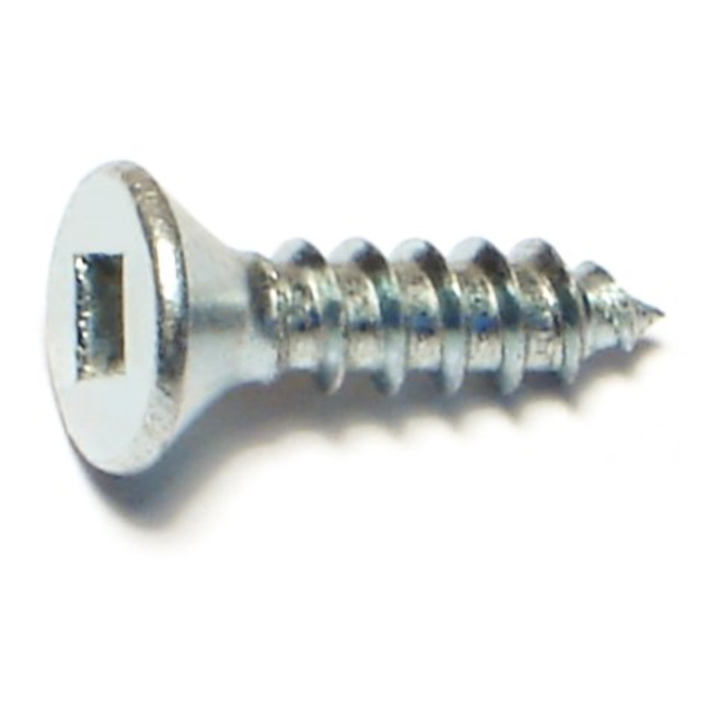 8 x 5/8 Sq Drv Fl SMS Zn