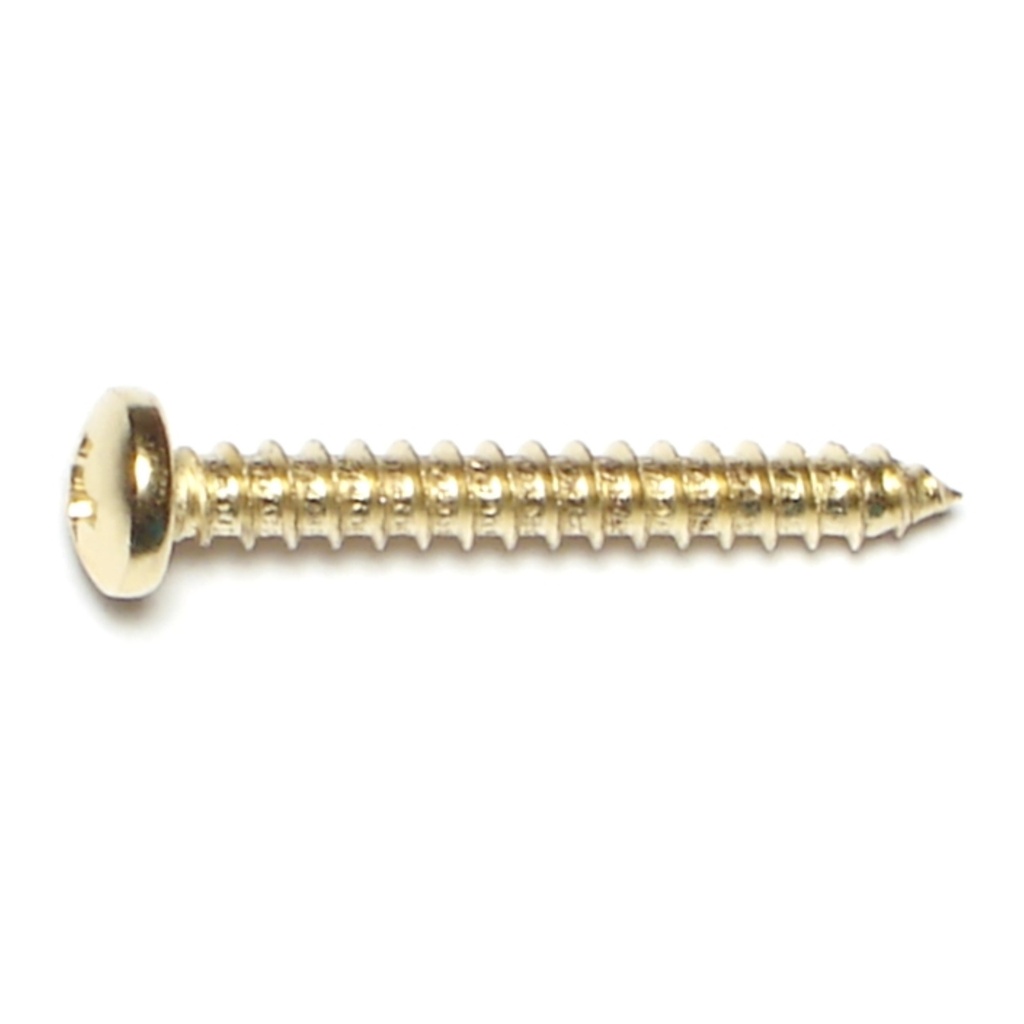 8 x 1-1/4 Ph Pan SMS Brass