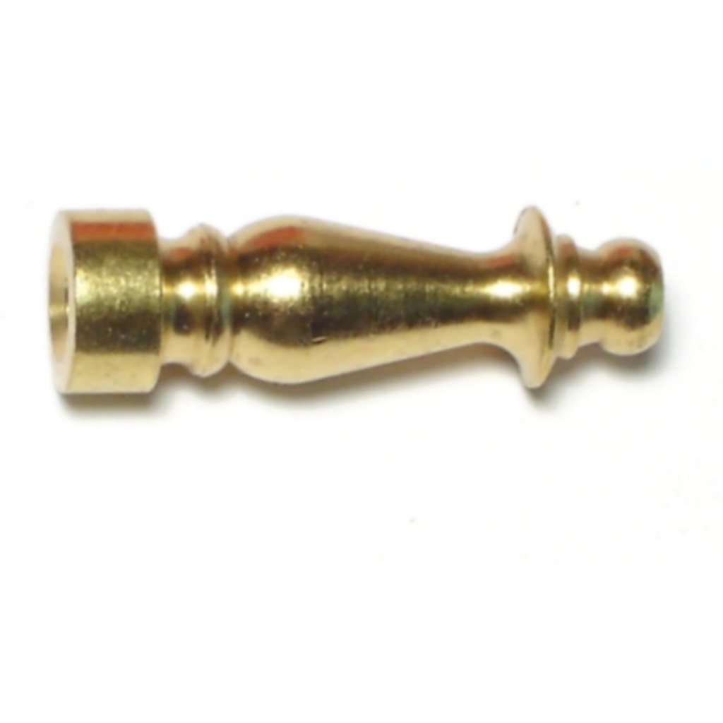 1/4 x 1-1/2 Brass Finial