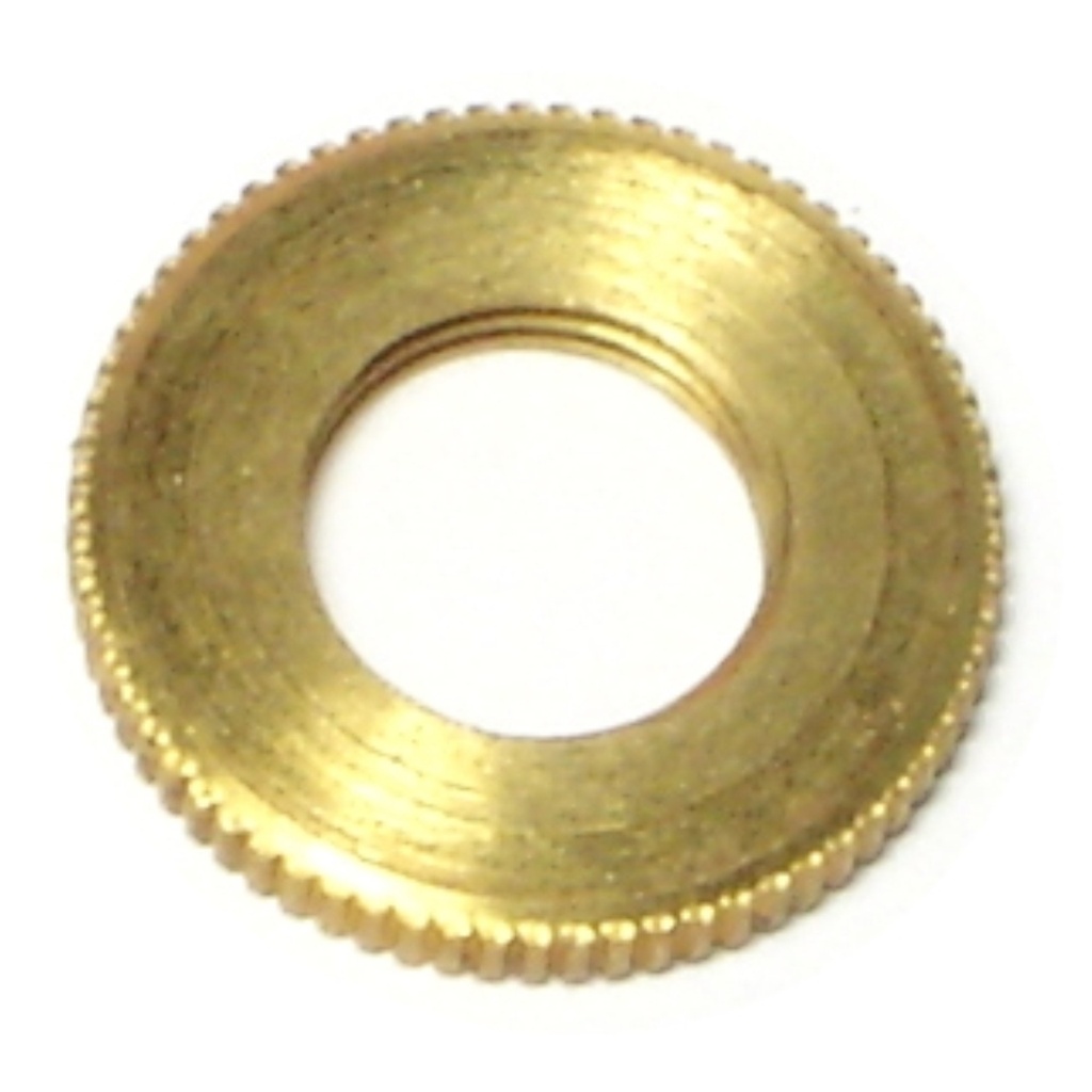 1/8IP x 3/4 Knurl Locknut Br
