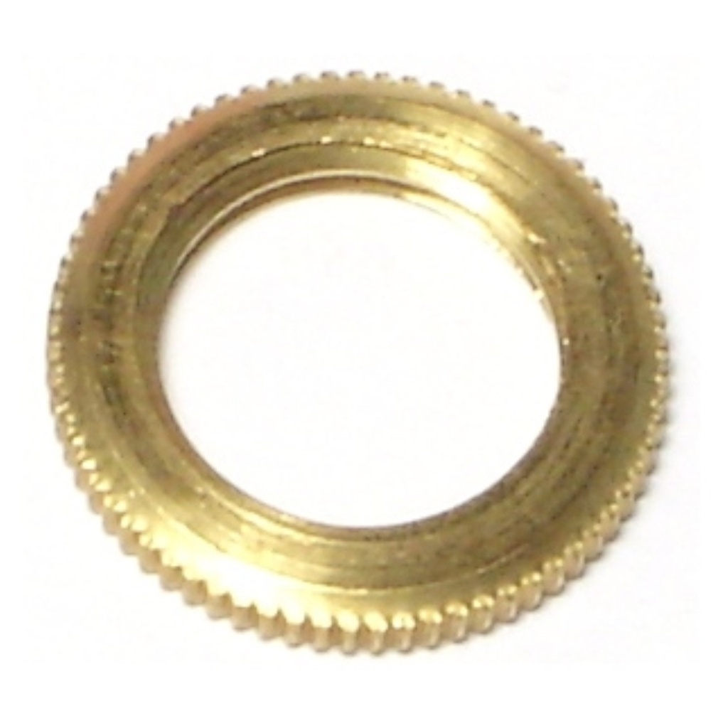1/4IP x 3/4 Knurl Locknut Br