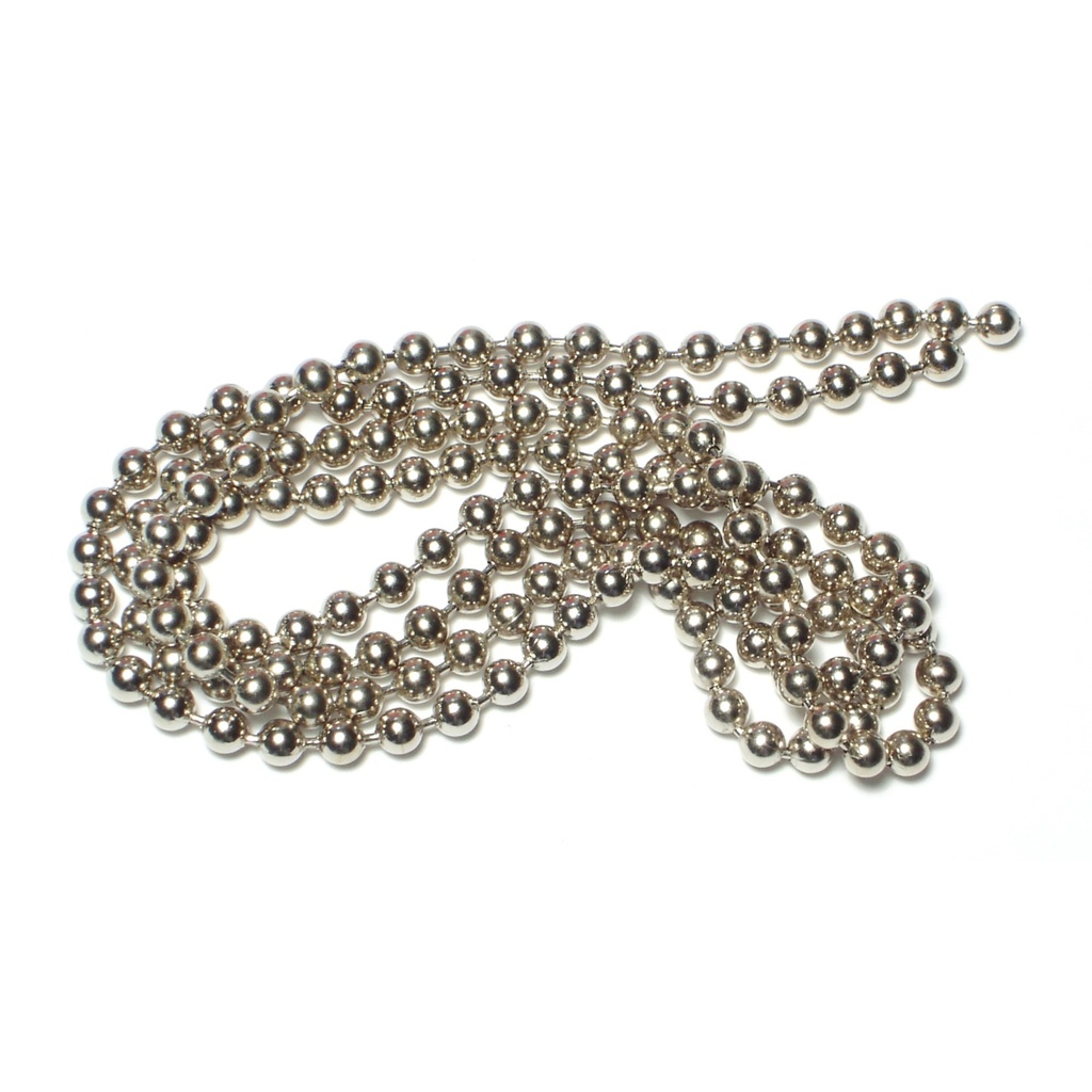 [MF83196] #10 x 3' Ball Chain Nickl