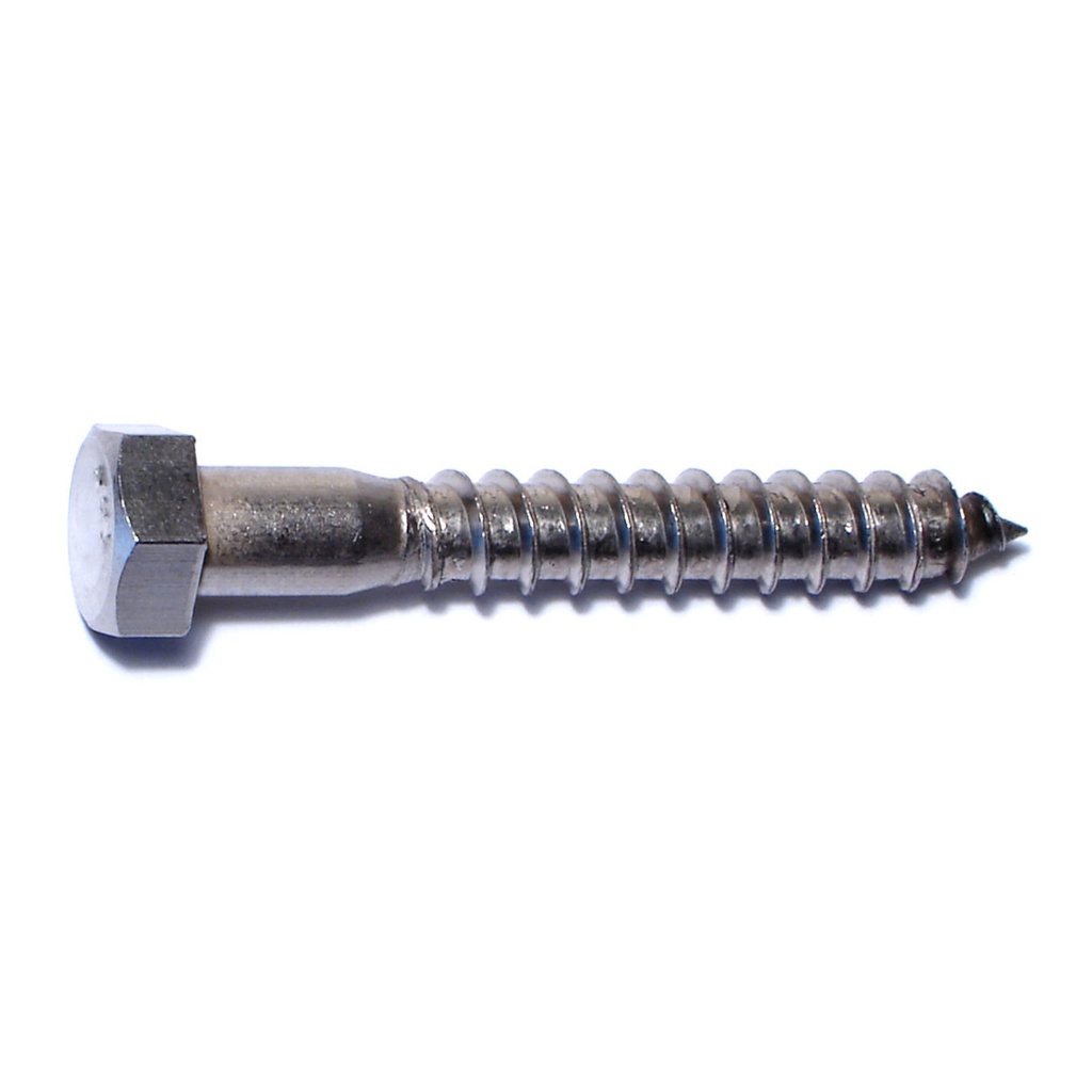 3/8 x 2-1/2 Hex Lag Screw SS