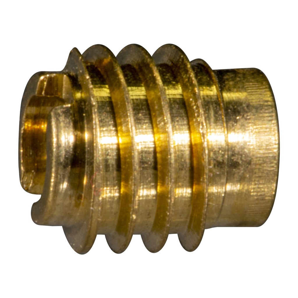 Tapped 6-32 Wood Insert Br