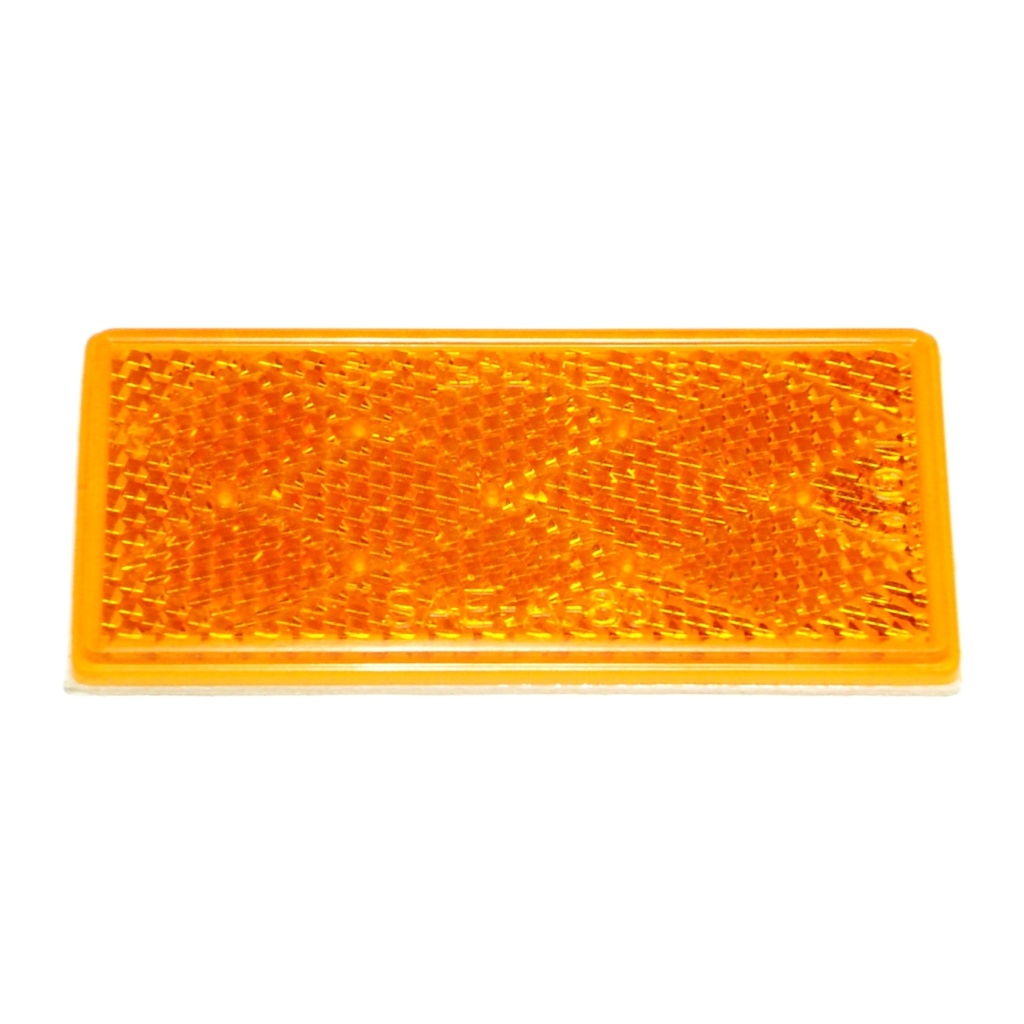 [MF85654] 3-1/4 x 1-1/2 Amber Reflector
