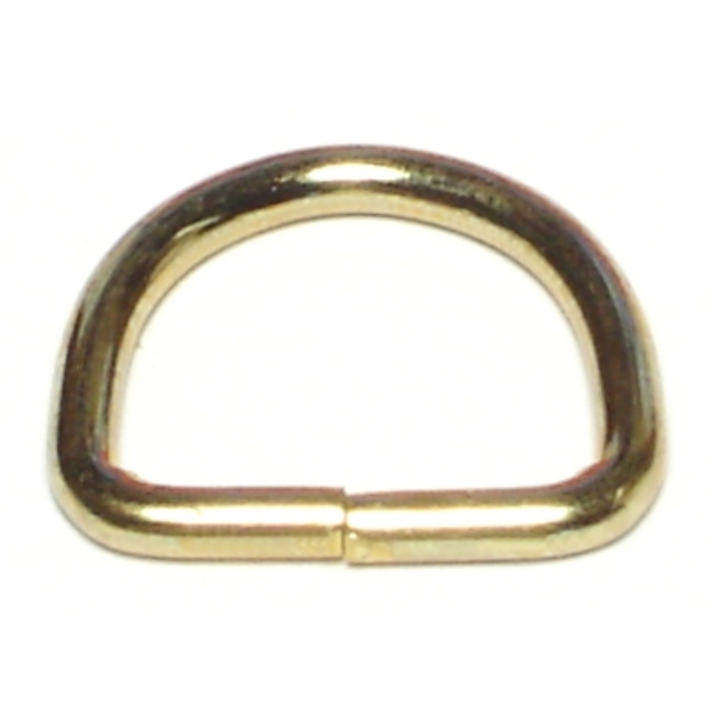 [MF86441] 3/4 x 5/8 D Ring-Brass Plt