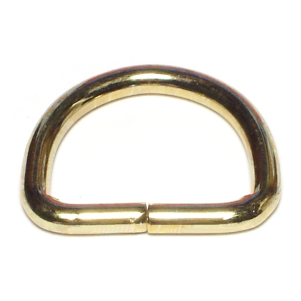 [MF86443] 1 x 7/8 D Ring-Brass Plt