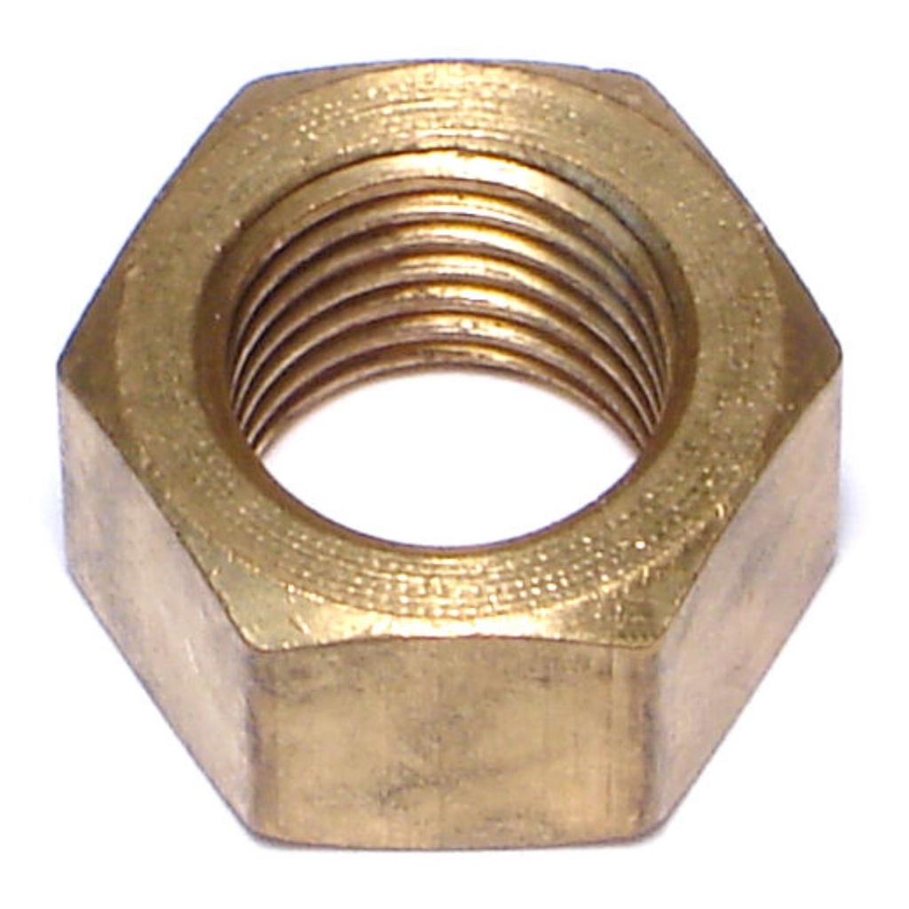 7/16-20 Hex Nut Brass