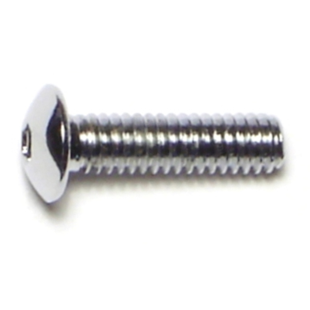 8-32 x 5/8 Button Sckt Chrm