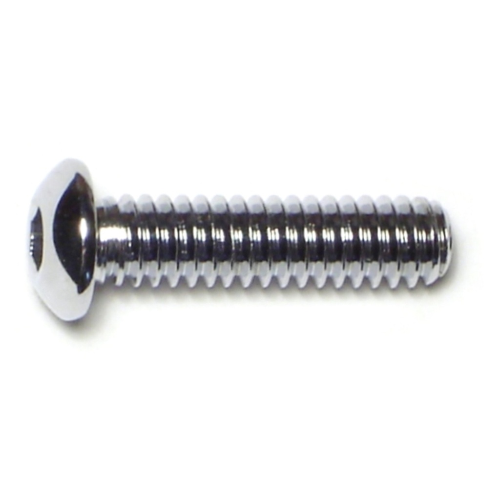 1/4-20 x 1 Button Sckt Chrm