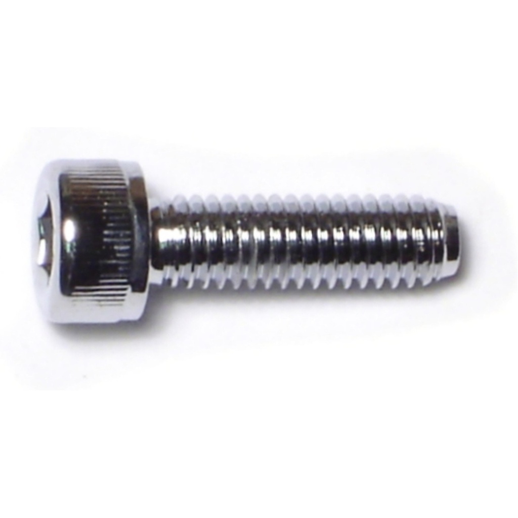 6mm-1.0 x 20mm Knurl Sockt Chrm