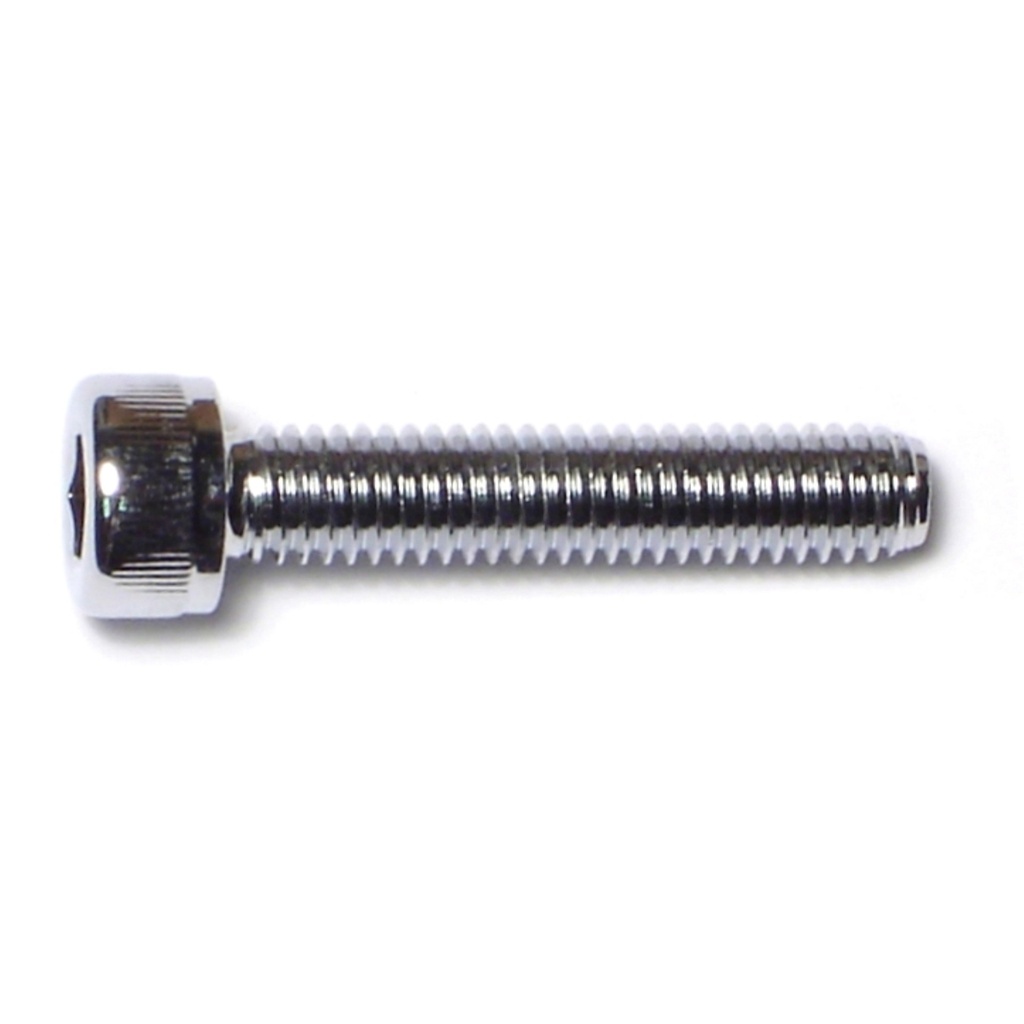 6mm-1.0 x 30mm Knurl Sockt Chrm