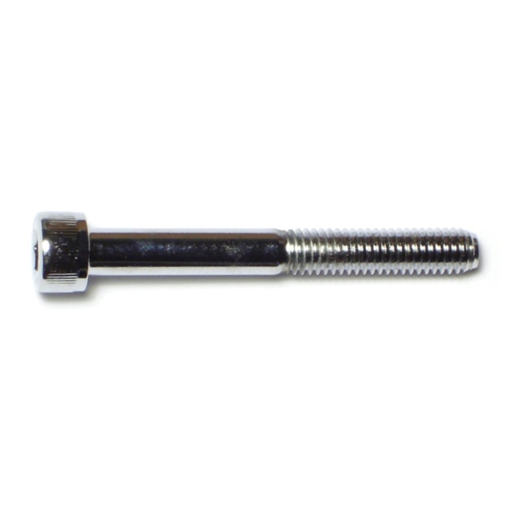 6mm-1.0 x 50mm Knurl Sockt Chrm