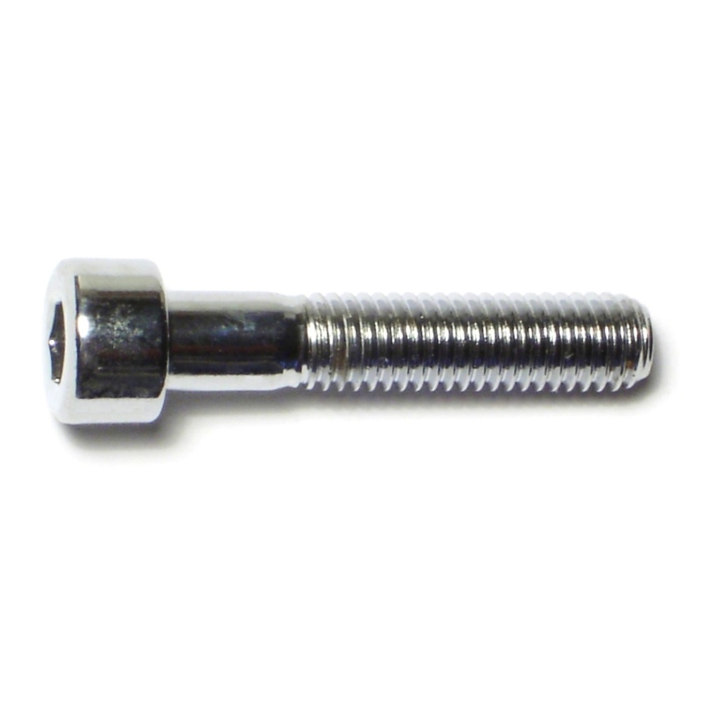 8mm-1.25x 40mm Knurl Sockt Chrm