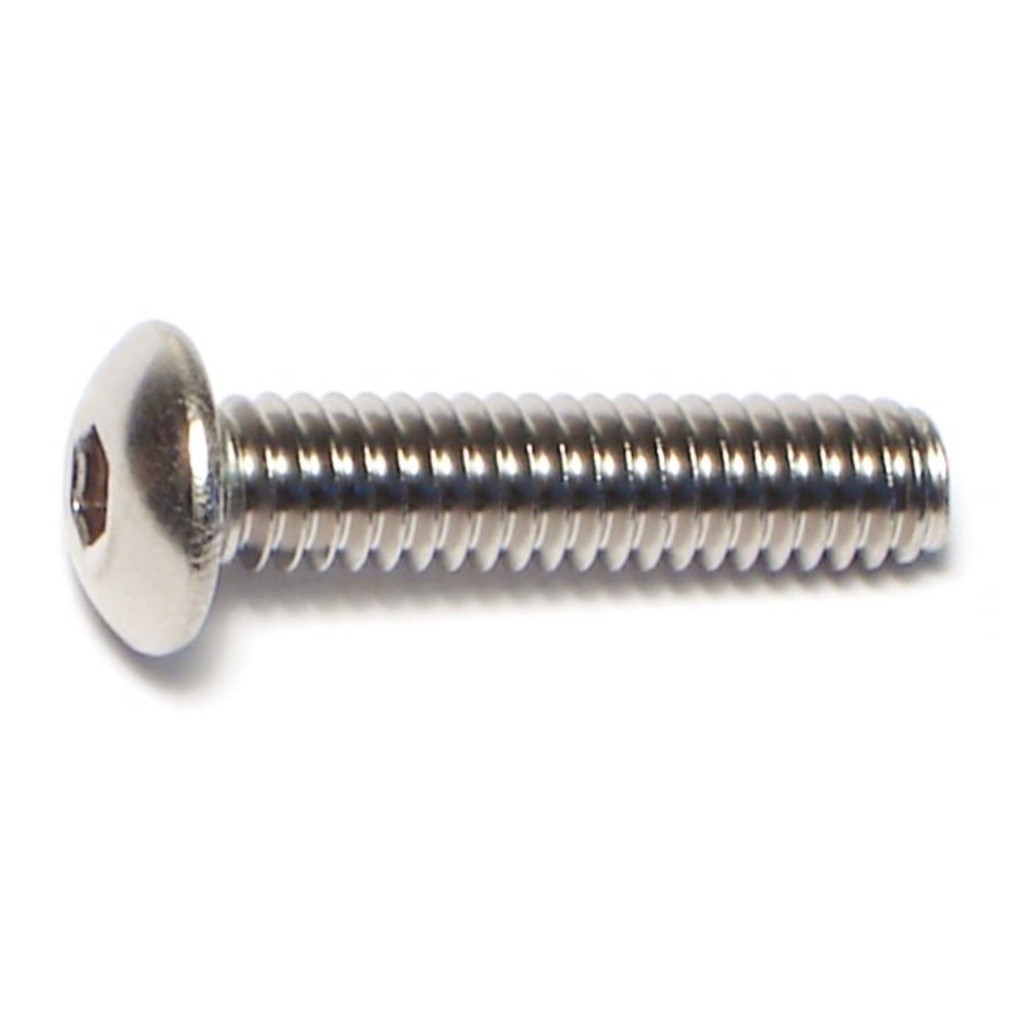8-32 x 3/4 Button Socket SS