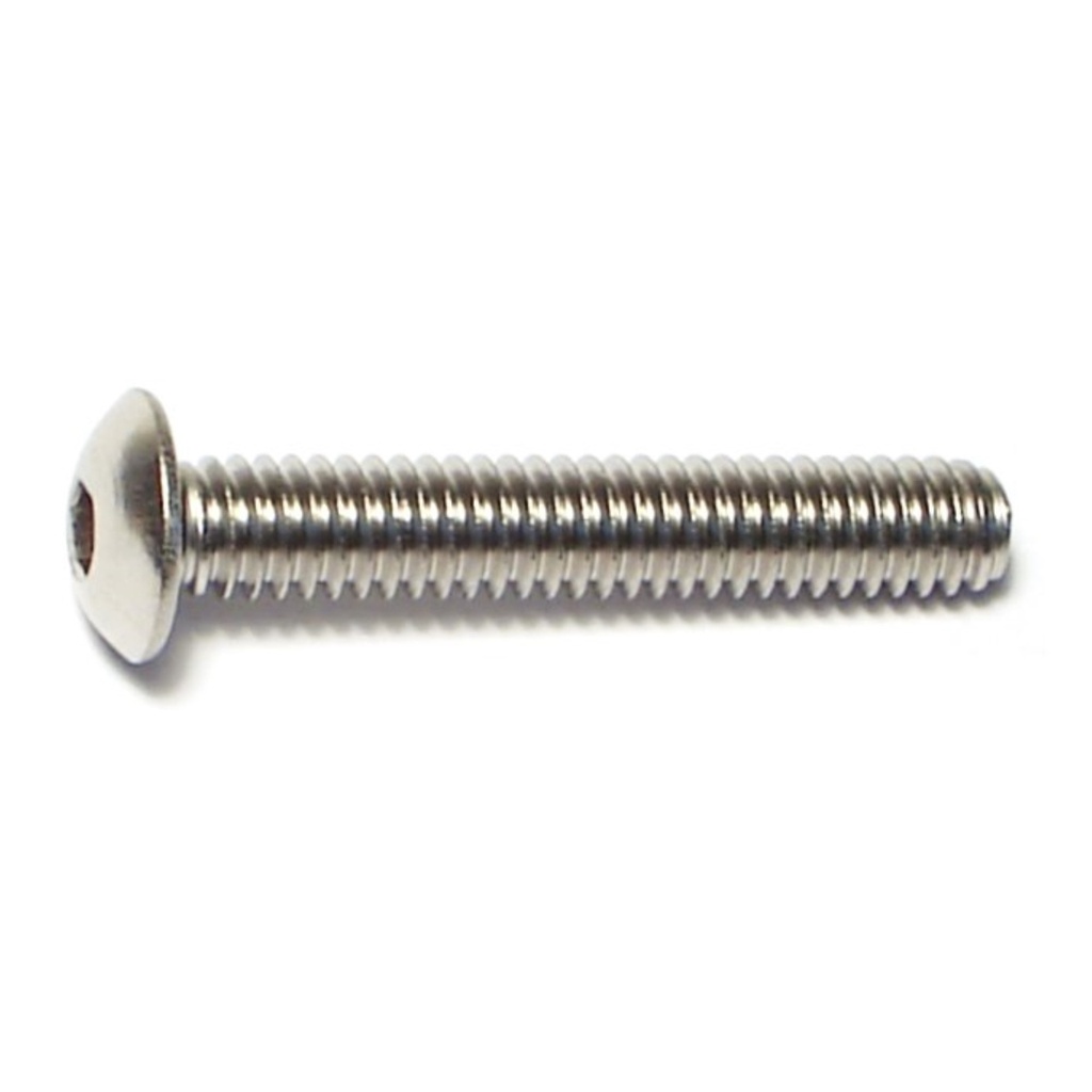 8-32 x 1 Button Socket SS