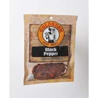 [02000347] Tender Beef Jerky Infused With Bold Black Pepper Flavor.