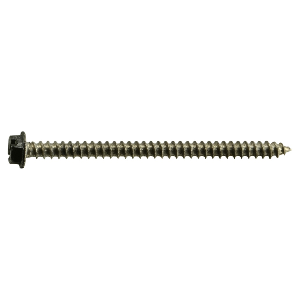 8 x 2-1/2 Hex SMS SS Black