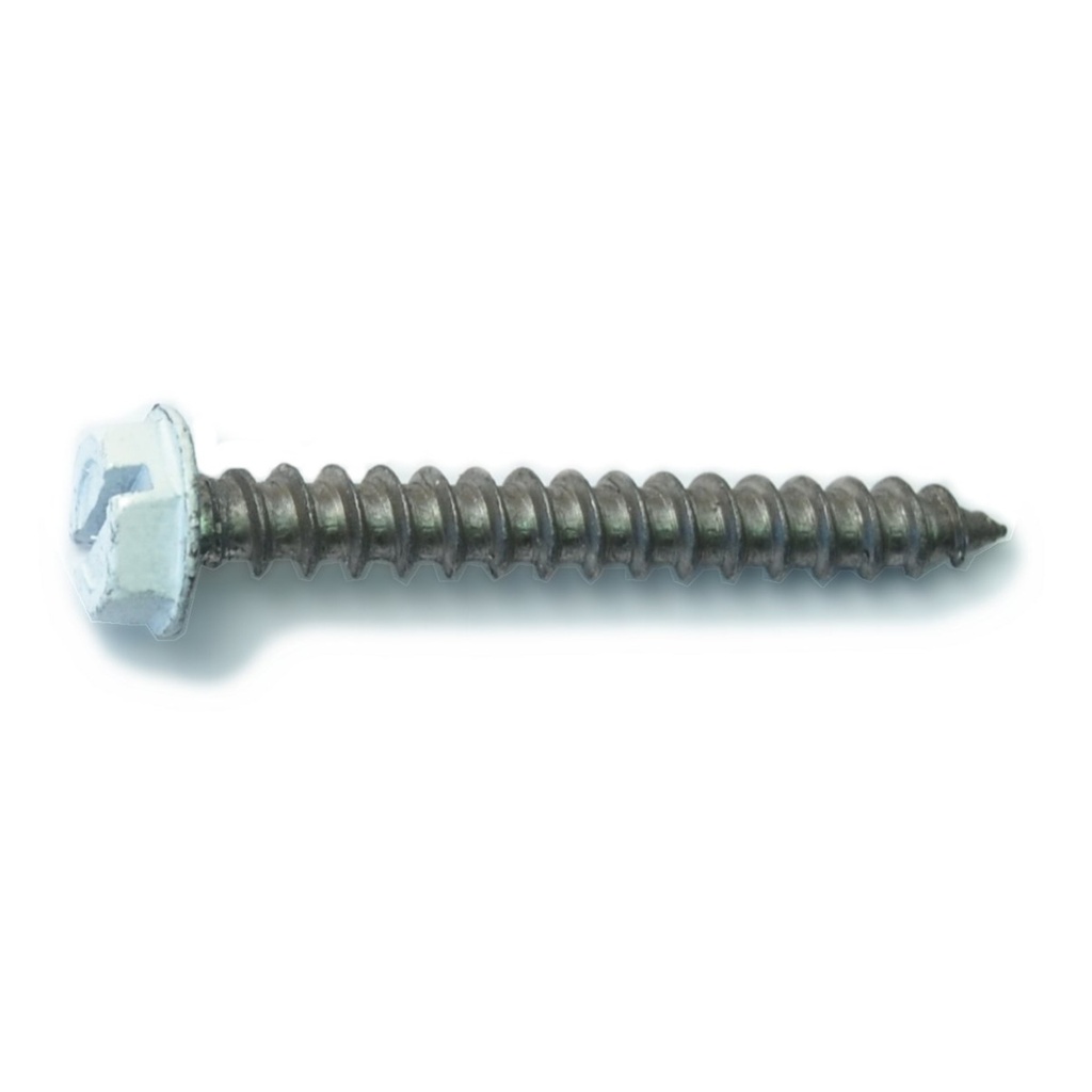 10 x 1-1/2 Hex SMS SS White