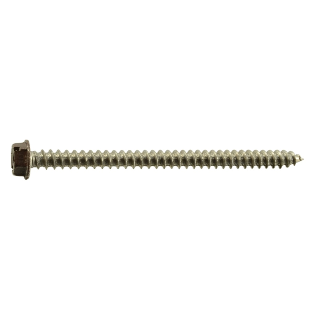 8 x 2-1/2 Brn Hex Shutr SS