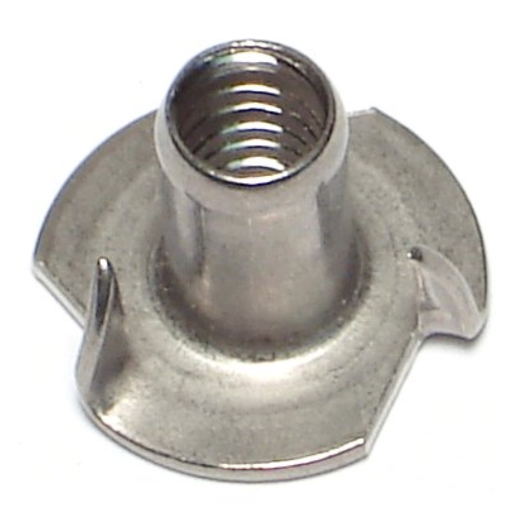 1/4 x 9/16-L Prong Tee Nut SS